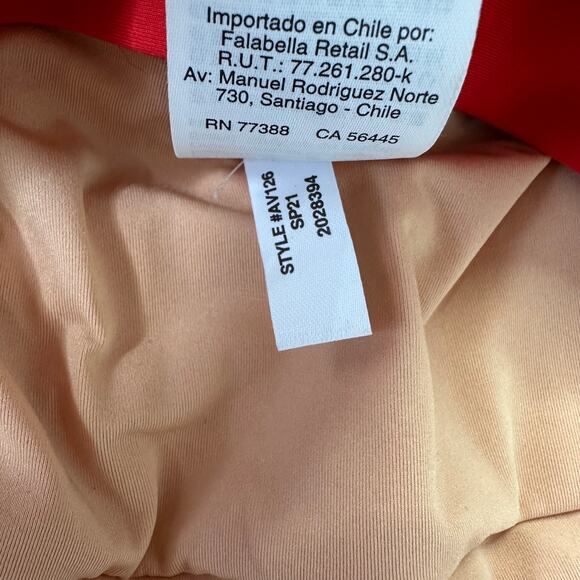 J.Crew red V-neck halter swim dress #AV126 - Picture 6 of 8